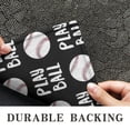 thumbnail image 6 of Black Play Ball Baseball Pattern Door Rugs,Washable Non Slip Door Mats Indoor,Decorative Door Mats,Entry Mat Indoor for Entrance,Bedroom,Kitchen,Bathroom,17"x30", 6 of 6