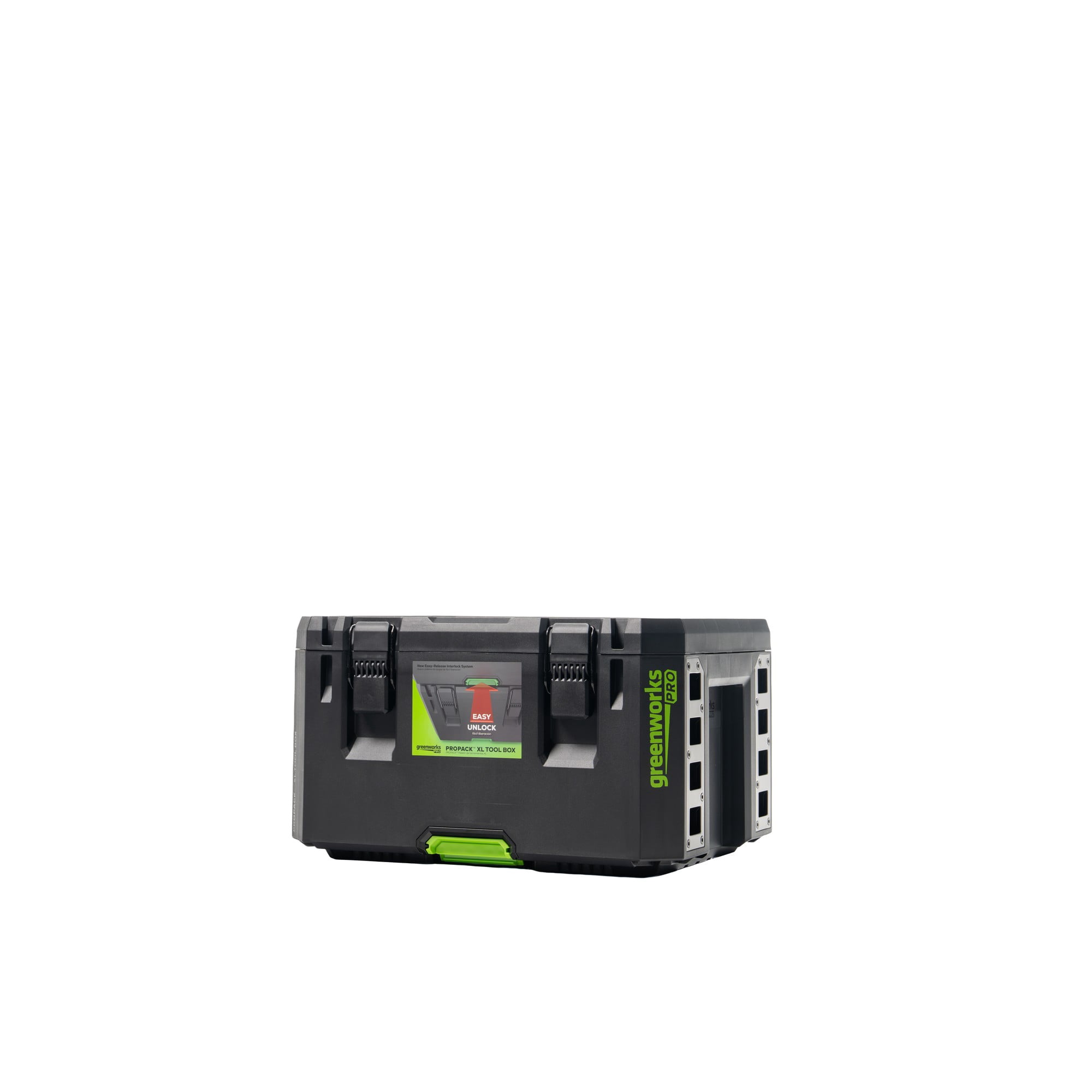 Greenworks Pro ProPack XL Toolbox – Heavy-Duty Stackable Tool Storage with Metal Latches