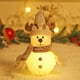 thumbnail image 4 of Christmas Glowing Old Man Snowman Doll Decoration Table Fabric Doll Doll, 4 of 5