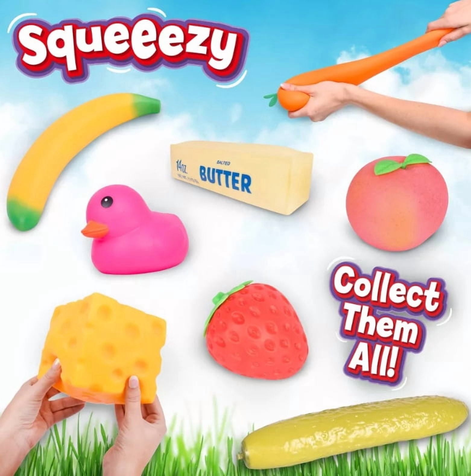 Peach Squeezy Stress Relief Squishy Ball - Sunny Days