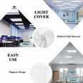 thumbnail image 6 of Ceiling Light Cover for Classroom, Blue White Farmhouses Stripes Magnetic Fluorescent Light Covers Filter for School,Office, 2X4&nbsp; FT, Pack of 3, Modern Minimalist, 6 of 8
