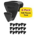 thumbnail image 2 of Original AS-SEEN-ON-TV Ruby Space Triangles, 6 Pack, Ultra- Premium Hanger Hooks Triple Closet Space 108 PC Value Pack, Black, 2 of 9