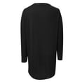 thumbnail image 6 of Fiaer Women Button down Long Sweaters Long Sleeve V-Neck Lightweight Trendy Solid Breathable Knit Tops Black XXL, 6 of 7