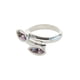 thumbnail image 1 of Anillo para Mujer con Cristal Fino Swarovski Navette–  Bañado en Rodio– Anillo Elegante y Brillante-Aretes de Mujer de Moda, Joyería para Mujer de Moda– Regalo especial Ortiz Espinosa Temporada, 1 of 2