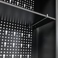 thumbnail image 2 of vidaXL Wall Mounted Tool Cabinet Industrial Style Metal Gray and Black/Black, 2 of 10