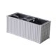 thumbnail image 4 of Organizador de escritorio portátil con múltiples compartimentos para bolígrafos y contenedores de envío Blanco, 4 of 8