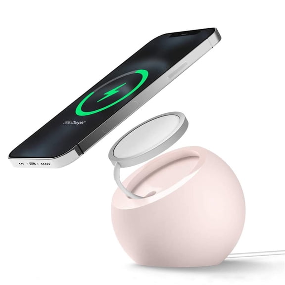 VANLOFE Phone Holder Silicone Stand Holder Charging Dock For Mag-safe Wireless Charging Stand For IPhone Charging Base