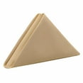 thumbnail image 3 of Your Chair Covers - 10 Pack, Champagne 20 Inch Polyester Cloth Napkins Perfect for restaurants, weddings, dinners, or birthday parties., 3 of 6