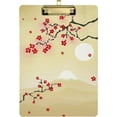 thumbnail image 1 of FMSHPON Cherry Blossom Flower Mountain Clipboard Hardboard Wood Nursing Clip Board and Pull for Standard A4 Letter 13x9 inches, 1 of 8