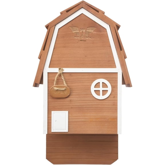 Wildyard Cedar Bat House 2 Chamber Brown Wall Mount Holds 50 Bats Outdoor Eco Wildlife Shelter