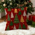 thumbnail image 5 of Uutvery Christmas Snowflake Tree Pillow Cover,Winter Decorative Pillows Sofa Couch Bed Living Room,Merry Christmas Farmhouse Decoration,Xmas Indoor Decor Seasonal Home Accent,17.7x17.7 Inches, 5 of 7