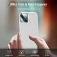 thumbnail image 5 of [5 in 1 Designed for iPhone 13 Case, with 2 Pack Screen Protector + 2 Pack Camera Lens Protector, Liquid Silicone Slim Shockproof Protective Phone Case [Microfiber Lining] 6.1 (White)…, 5 of 13