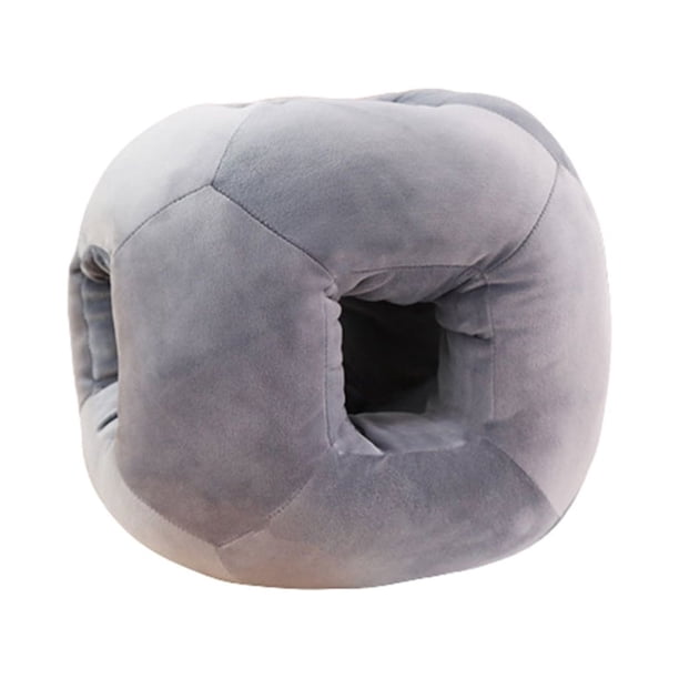 Wosthever Almohada para dormir, almohada suave y cómoda de algodón para la cabeza y el cuello, cojín para cama de escolar, suministro para el Suministros térmicos Gris