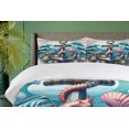 thumbnail image 4 of Ambesonne Nautical Duvet Cover Set, Underwater Around Anchor, King, Teal Pink and Coconut, 4 of 6