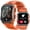 Orange, variant on Smart Watches for Men (Make/Answer Call) 1.95'' Large HD Outdoor Sports Fitness Tracker Rugged Tactical Watch with Compass Step Counter Smartwatch for iOS Android