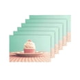 thumbnail image 4 of MKHERT Vintage Retro Sweet Cupcake On Cute Dots Table Placemats Table Mats for Dining Room Kitchen Table Decoration 12x18 inch,Set of 6, 4 of 4