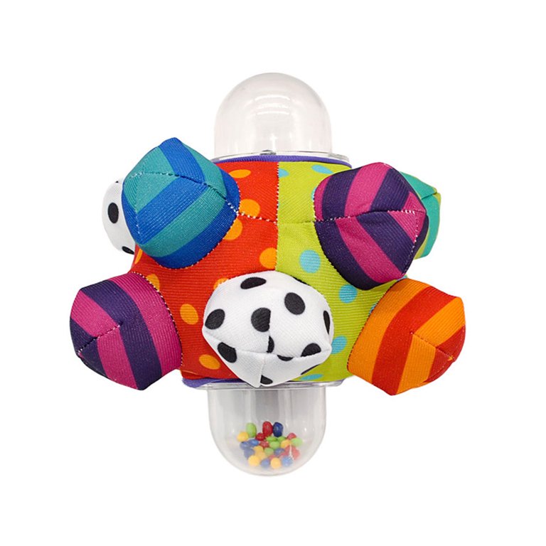 Baby Manhattan Hand Grab Ball Toy, Puzzle Early Education Teething Gum  Grinding Teeth Stick Baby Toy 0-1 Year 3-6 Months