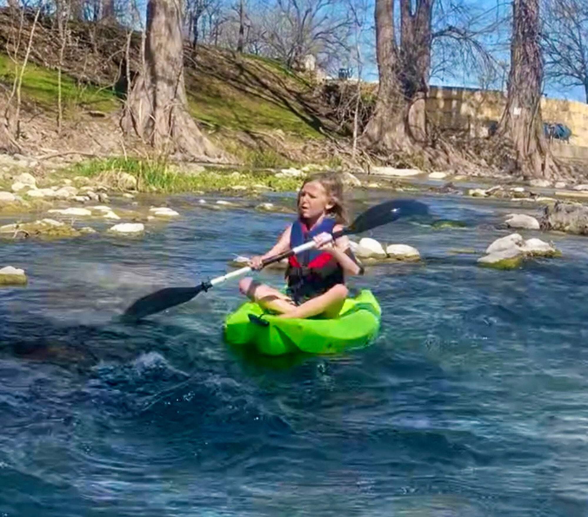 Hardcore Water Sports 58" Kids Kayak Paddle | River Tubing paddle | Double Oars for River Run