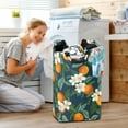 thumbnail image 5 of Yayeee Freestanding Laundry Hamper with Handle Collapsible Large Storage Basket for Clothes, Orange Fruit, 5 of 7