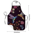 thumbnail image 2 of Pofeuu Humming Bird Print Aprons with Pockets, Cute Aprons for Kitchen, Cooking, Server, Barber, Chef Apron, 2 of 7