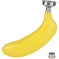 thumbnail image 4 of nipocaio Flacon de Poche, Acier Inoxydable Étanche avec Entonnoirs en Forme de Banane Portable Alcool Whisky Rhum Vodka, 4 of 5