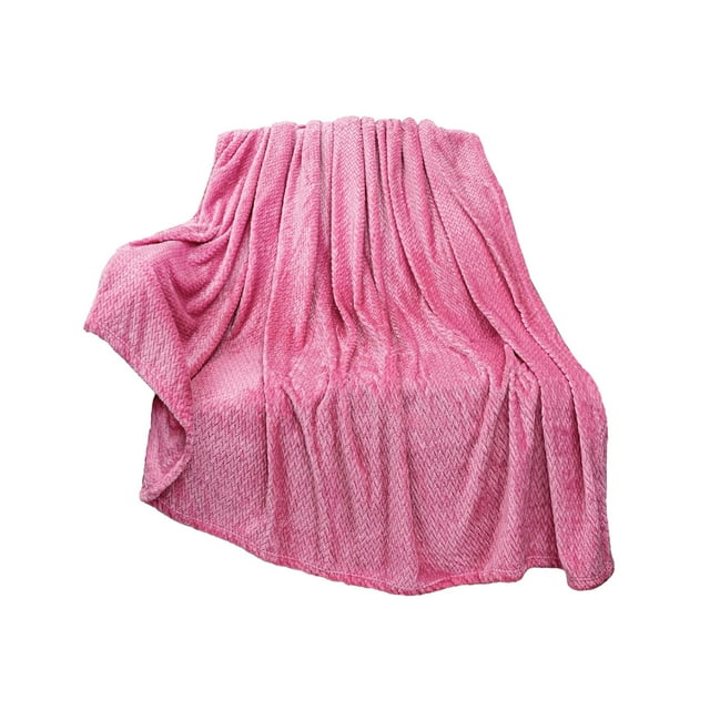 Solid Color Christmas Blanket 51x39 Inches Soft Warm Throw Blanket for Sofa Bed Camping Holiday Decor in Multiple Colors