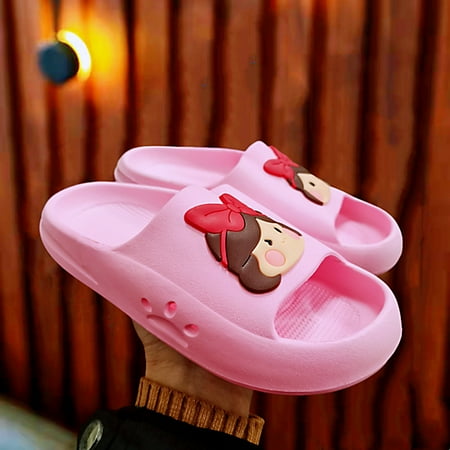

Children s Cute Cartoon Non-Slip Bathroom Slippers Soft Bottom Swimming Pool Beach Shoes Summer