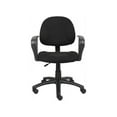 thumbnail image 6 of Boss Office Products Mid Back Ergonomic Fabric Office Swivel Chair With Arms in Black, 6 of 9