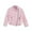 Pink, variant on 4-13 Years Old Spring And Fall Lapel Leather Jacket Zipper Leather Jacket Long-sleeved Jacket