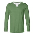 thumbnail image 4 of Guluxicc Men's T Shirts Classic Fit V-Neck Long Sleeve Shirts for Everyday Wear Summer Casual Outfits, 4 of 5