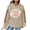 Khaki, variant on Hoodies for Womens Knit Waffle Tops 2026 Fall Clothes Fashion Rugby Printing Hooded Sweatshirts Long Sleeve Raglan Sweater Pullover Jacket with Pocket Winter Outwears