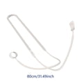 thumbnail image 3 of Auriculares de silicona con cuerda para colgar en el cuello para audio de estado entre profesionales (beige) Kuymtek Para estrenar, 3 of 3