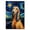 Afghan Hound, variant on Plott Hound Dog Unframed Starry Night Van Gogh Inspired Dog Pet Family Animal Friend Peace Oil Painting Art Print Canvas Wall Decor