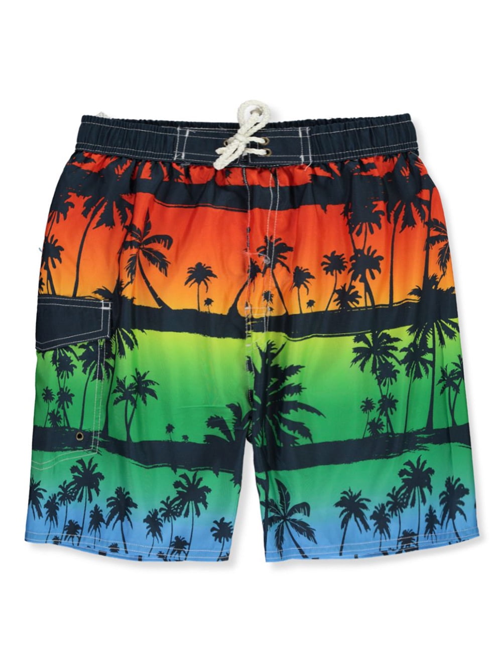 palm tree swim trunks