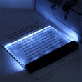 thumbnail image 2 of LED Flat Panel Night Vision Reading Light, Eye Protection Reading Light Student Night Reading Light Black,1 * Reading Light,Black, 2 of 6