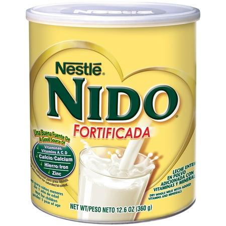 NESTLE NIDO Fortificada Dry Whole Milk, 12 - 12.6 oz Canisters