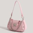 thumbnail image 1 of Bolso de mano con cadena para mujer, bolso con forma de corazón Y2K para axilas, bolso diario de PU de Color sólido, 1 of 7