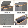 thumbnail image 3 of Cesto para ropa sucia ieGrow Slim con tapa y bolsa interior extraíble, 3 of 4