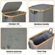 thumbnail image 3 of Cesto para ropa sucia ieGrow Slim con tapa y bolsa interior extraíble, 3 of 4