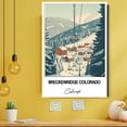 thumbnail image 3 of Breckenridge Colorado Travel Art Canvas – Modern Wall Art Inspired by Colorado Canvas – Great Gift for Travel Lovers – Ready to Hang, 3 of 5