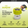 thumbnail image 2 of Sun Joe 3/4" Aluminum Pressure Washer Garden Hose Adaptor & Replacement High Pressure Hose, 2 of 9