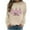Khaki, variant on Enjoytime Christmas Women's Sweatshirt Printed Crewneck Pullover Sweatshirts Fall Winter Loose Casual Long Sleeve Tops White XL