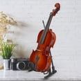 thumbnail image 4 of Violín de madera en miniatura de 17 cm con soporte, instrumento musical, artesanía, decoración, regalo., 4 of 11