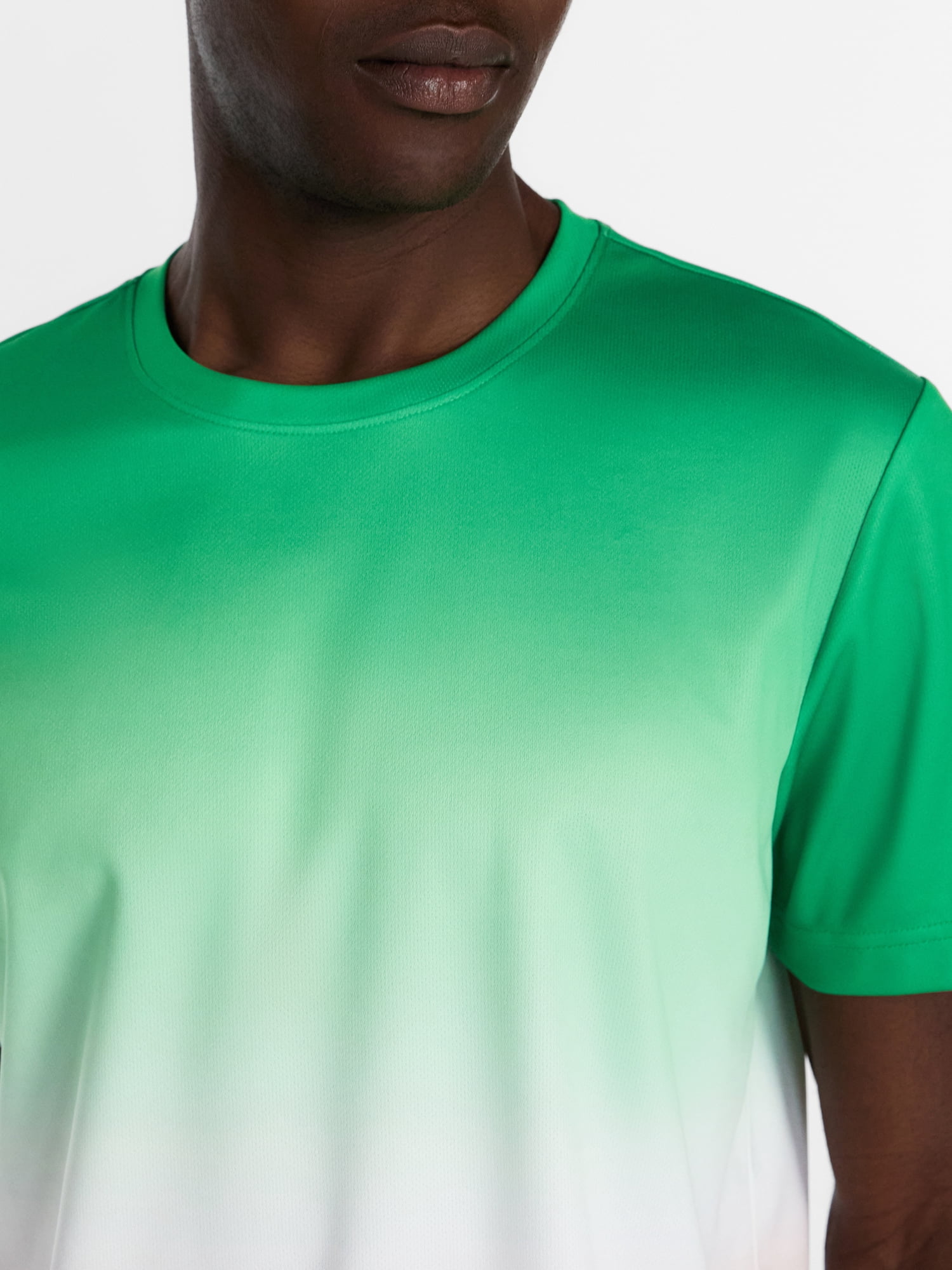 Athletic Works Men's and Big Men's Ombre Mesh Tee, Sizes XS-4XLT