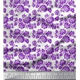 thumbnail image 1 of Soimoi Cotton Poplin Fabric Leaves & Floral Artistic Print Fabric by the Yard 56 Inch Wide, 1 of 1