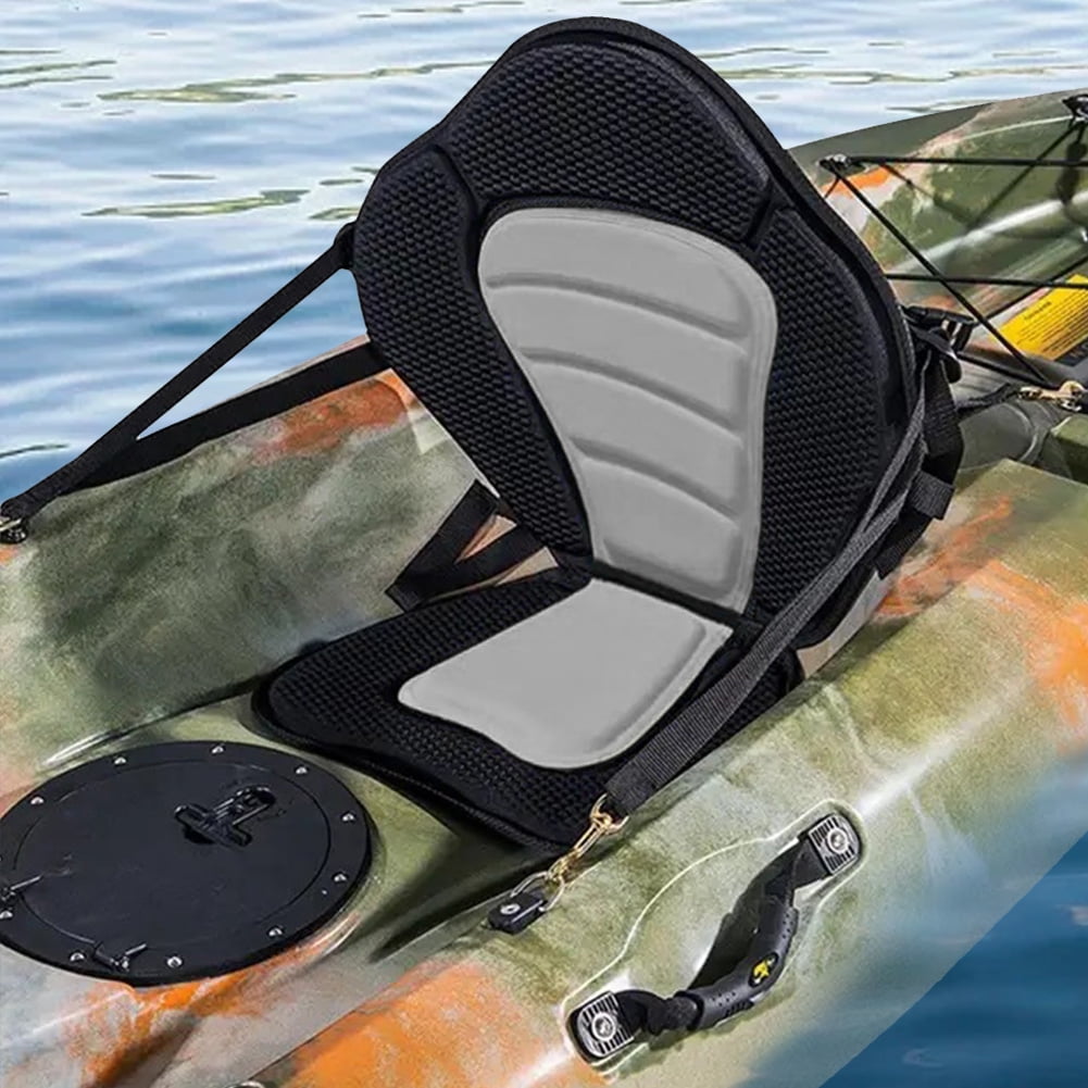 Paddle Board Seat Adjustable Padded Kayak Seat Canoe Backrest Seat (Grey)