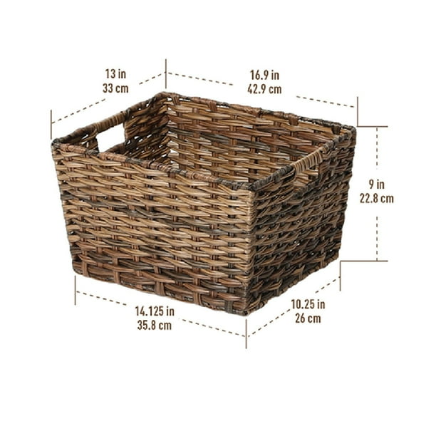 Brown Basket デモセット Member's Mark Decorative Woven Storage Baskets Set of 4