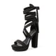 thumbnail image 1 of Tacones Plataforma DREAM PAIRS Altos con Bloque Grueso para Mujer Negro, 1 of 8