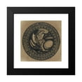 thumbnail image 2 of Richard Nicolaüs Roland Holst 12x12 Black Modern Framed Museum Art Print Titled - Design for Ex Libris for Joyce Hawworth (1915), 2 of 5