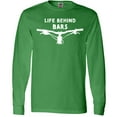 thumbnail image 3 of Inktastic Life Behind Bars Mountain Bike Long Sleeve T-Shirt, 3 of 5
